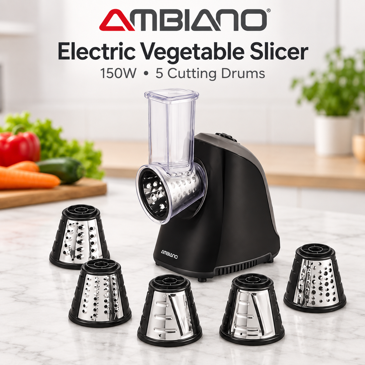 Ambiano 150W Electric Vegetable Slicer