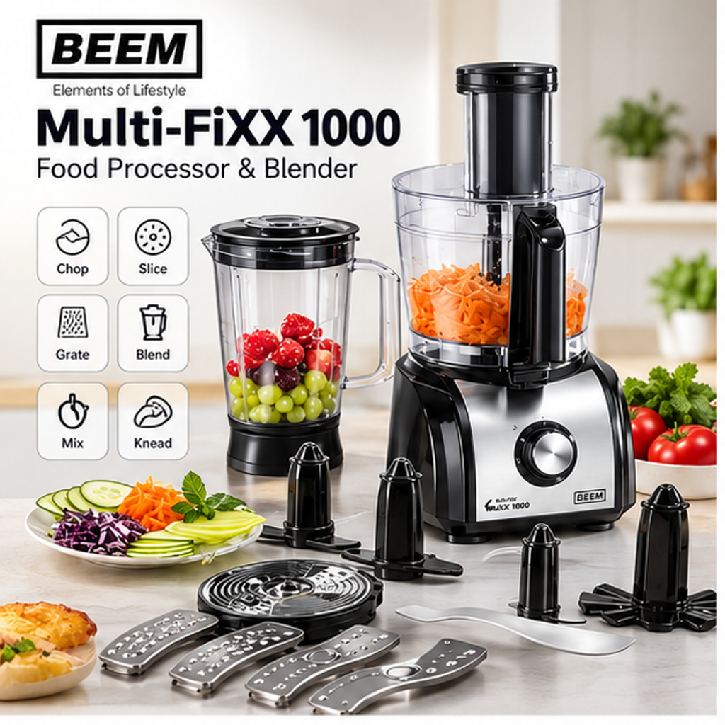 BEEM Multi-FiXX 1000 Food Processor & Blender