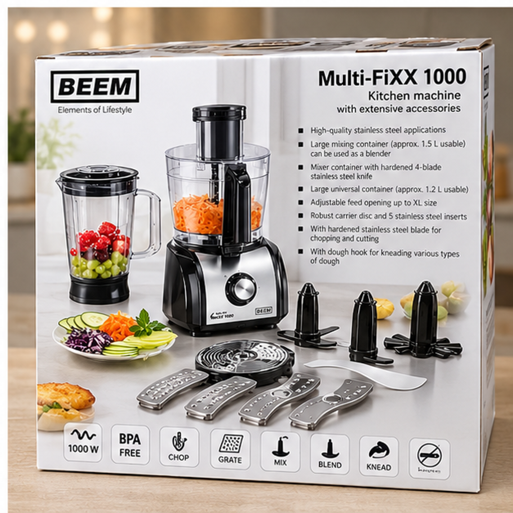 BEEM Multi-FiXX 1000 Food Processor & Blender