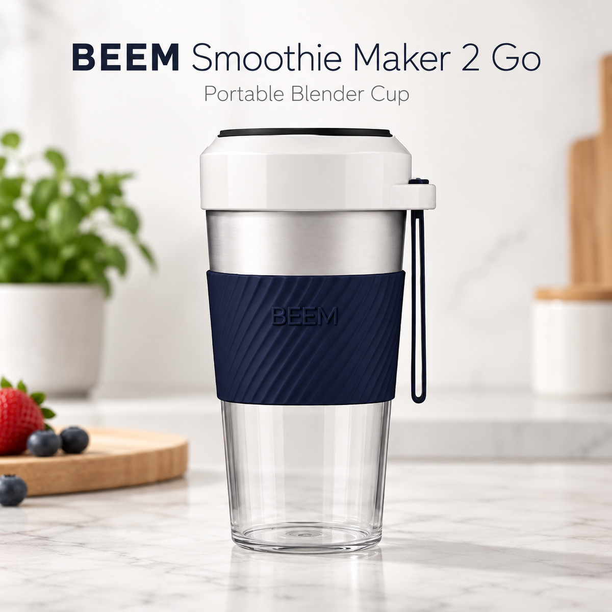 BEEM Smoothie Maker 2 Go – Portable Blender Cup