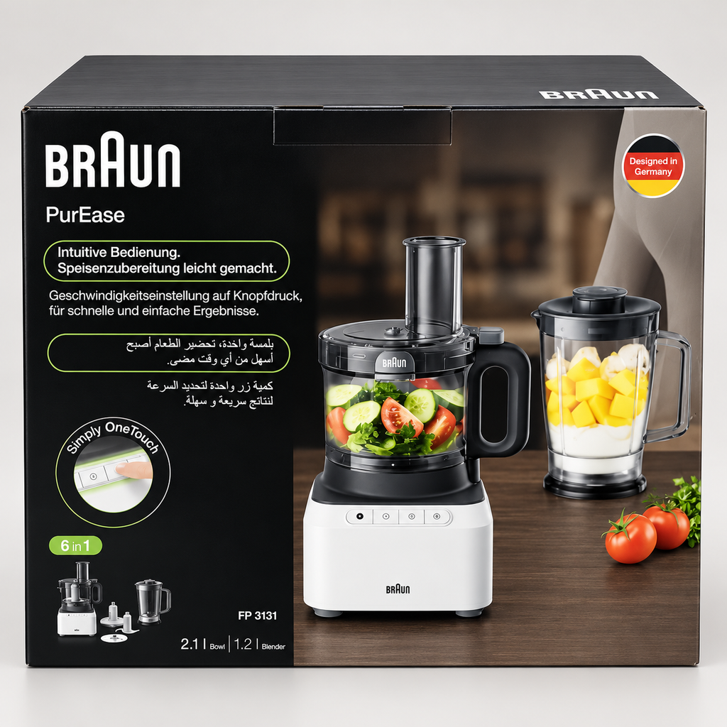 Braun PurEase 6-in-1 Food Processor