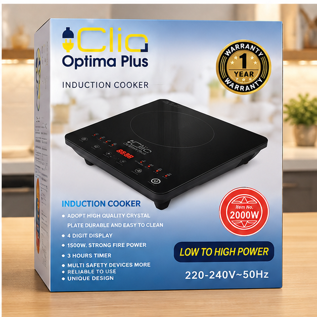 Clic Optima Plus 2000W Induction Cooker