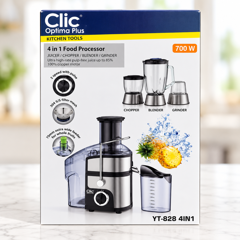 Clic Optima Plus 4-in-1 Food Processor