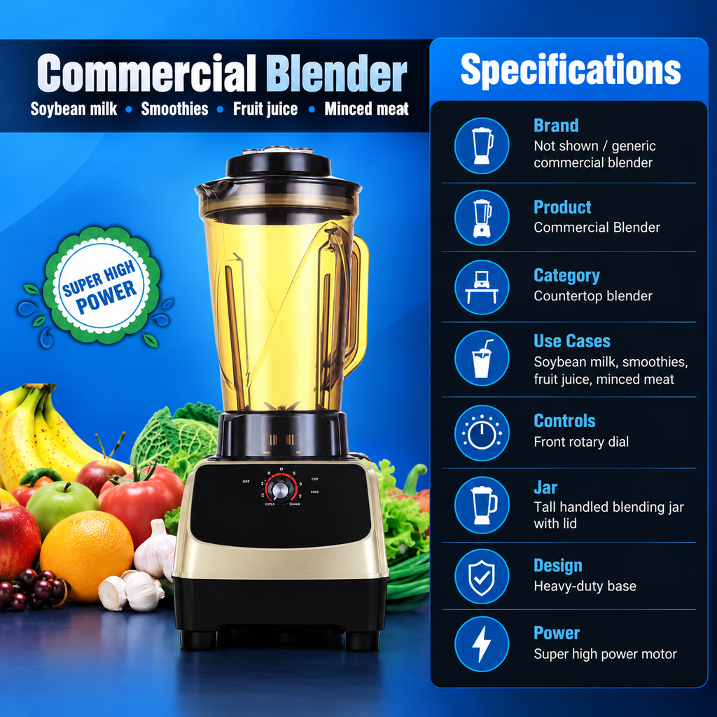 Commercial High-Power Blender