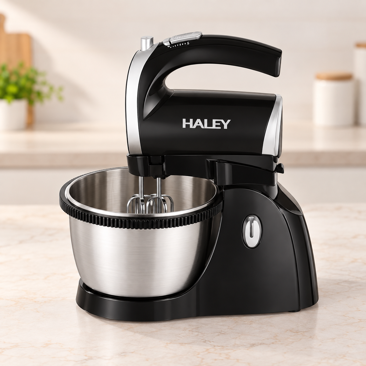 Haley 500W Hand Mixer with Stand & Bowl