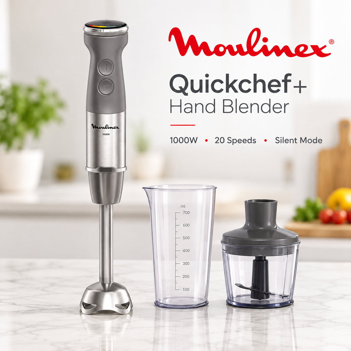 Moulinex Quickchef 1000W Hand Blender