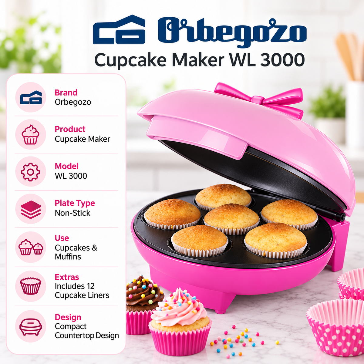 Orbegozo Cupcake Maker