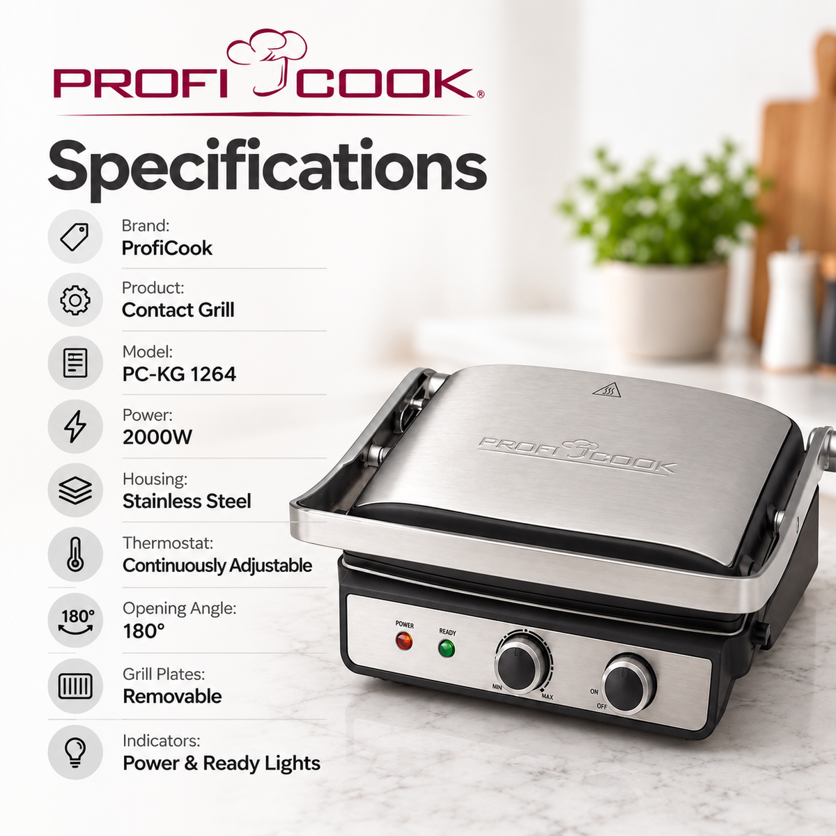 Profi Cook Contact Grill