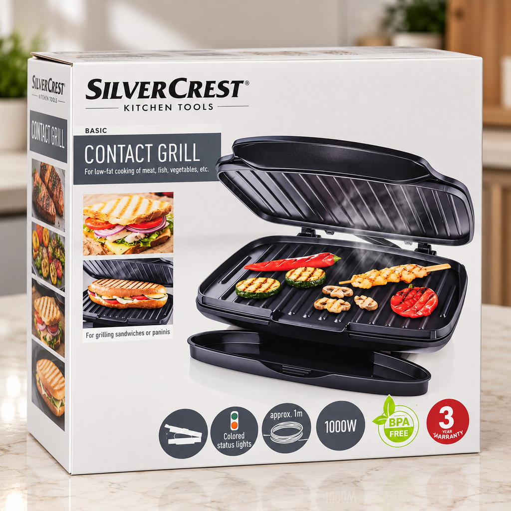 SilverCrest 1000W Contact Grill