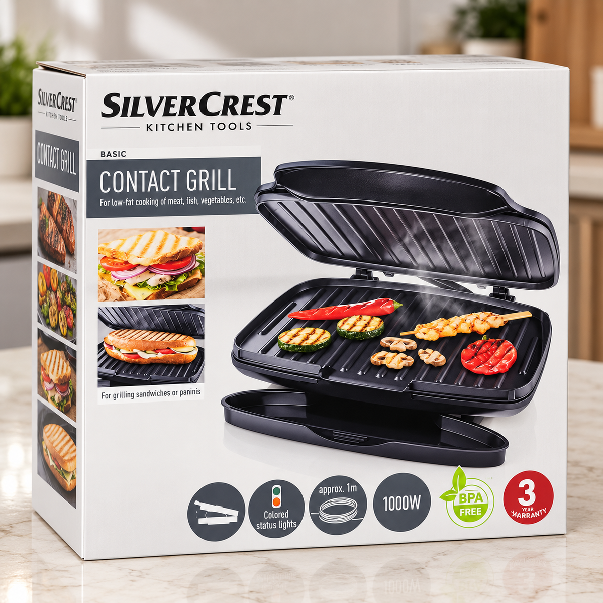 SilverCrest 1000W Contact Grill
