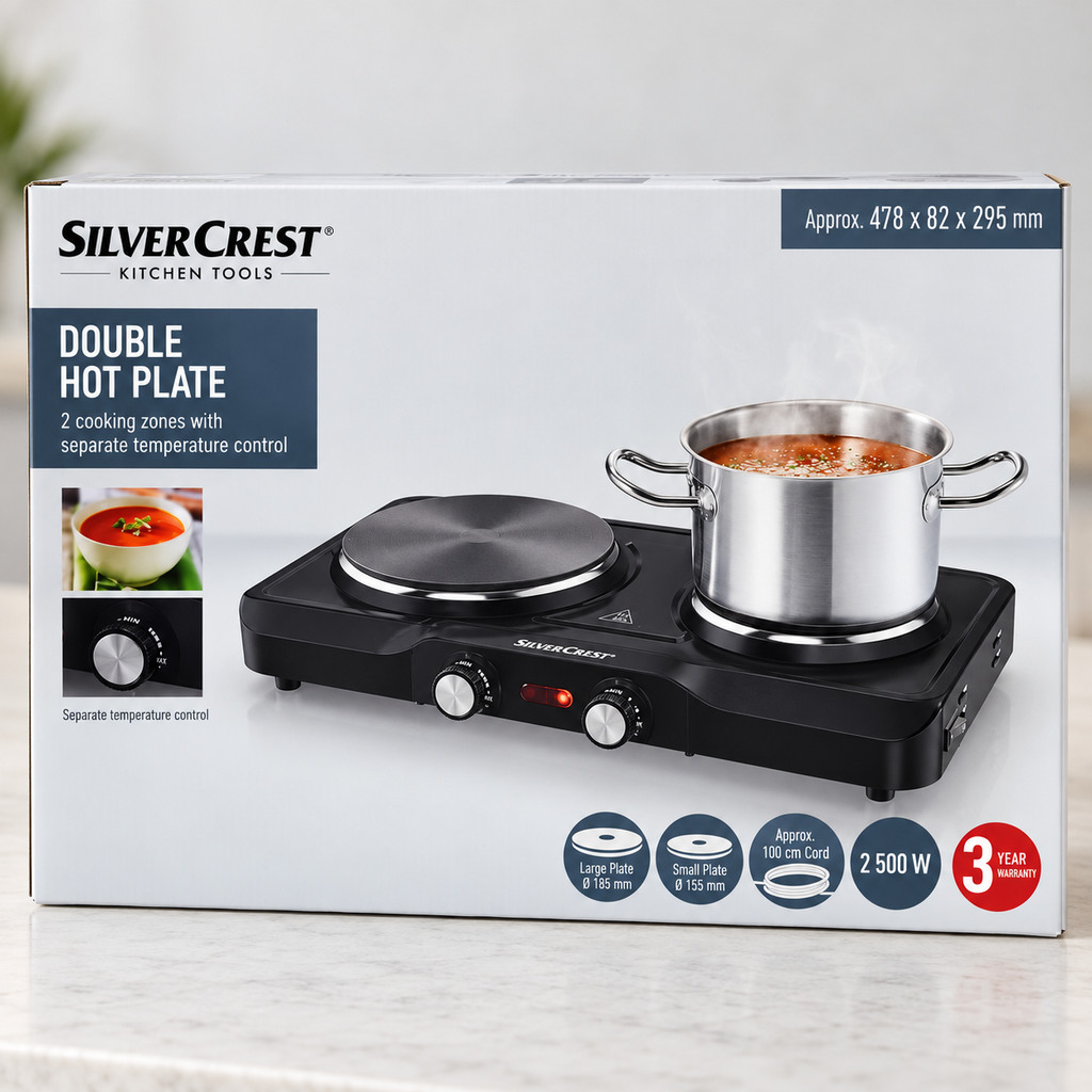 SilverCrest 2500W Double Hot Plate