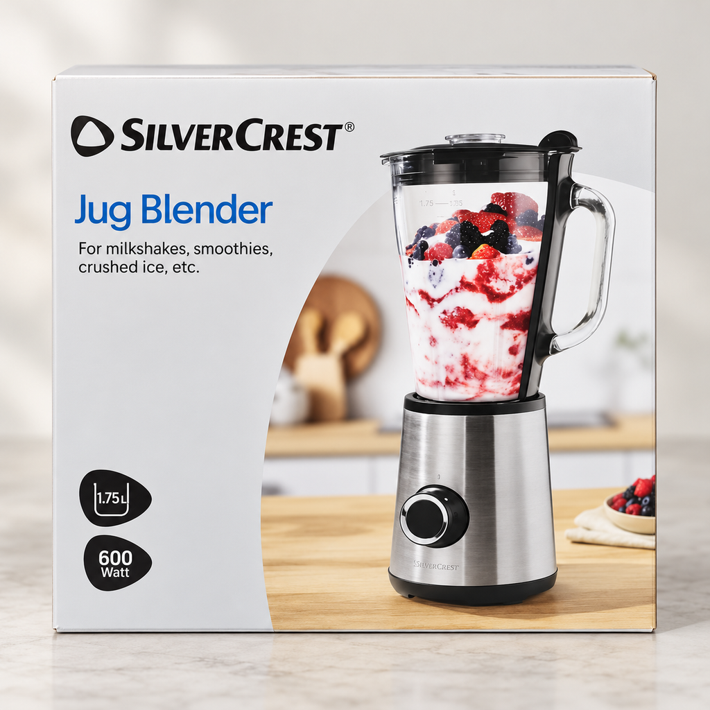 SilverCrest 600W Jug Blender – 1.75L