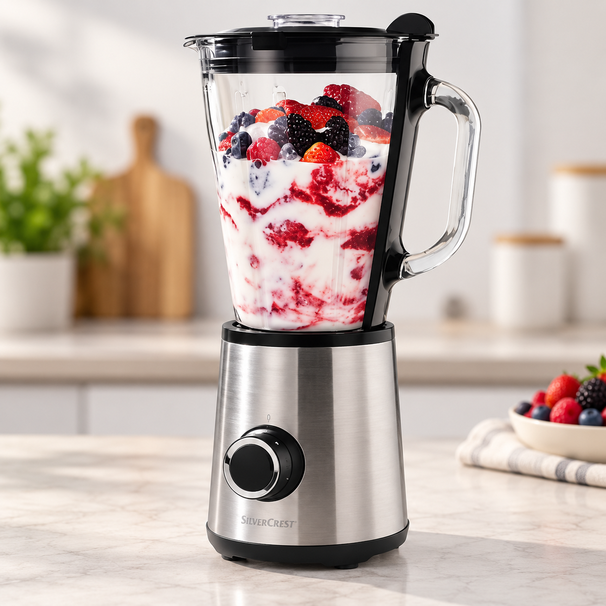SilverCrest 600W Jug Blender – 1.75L