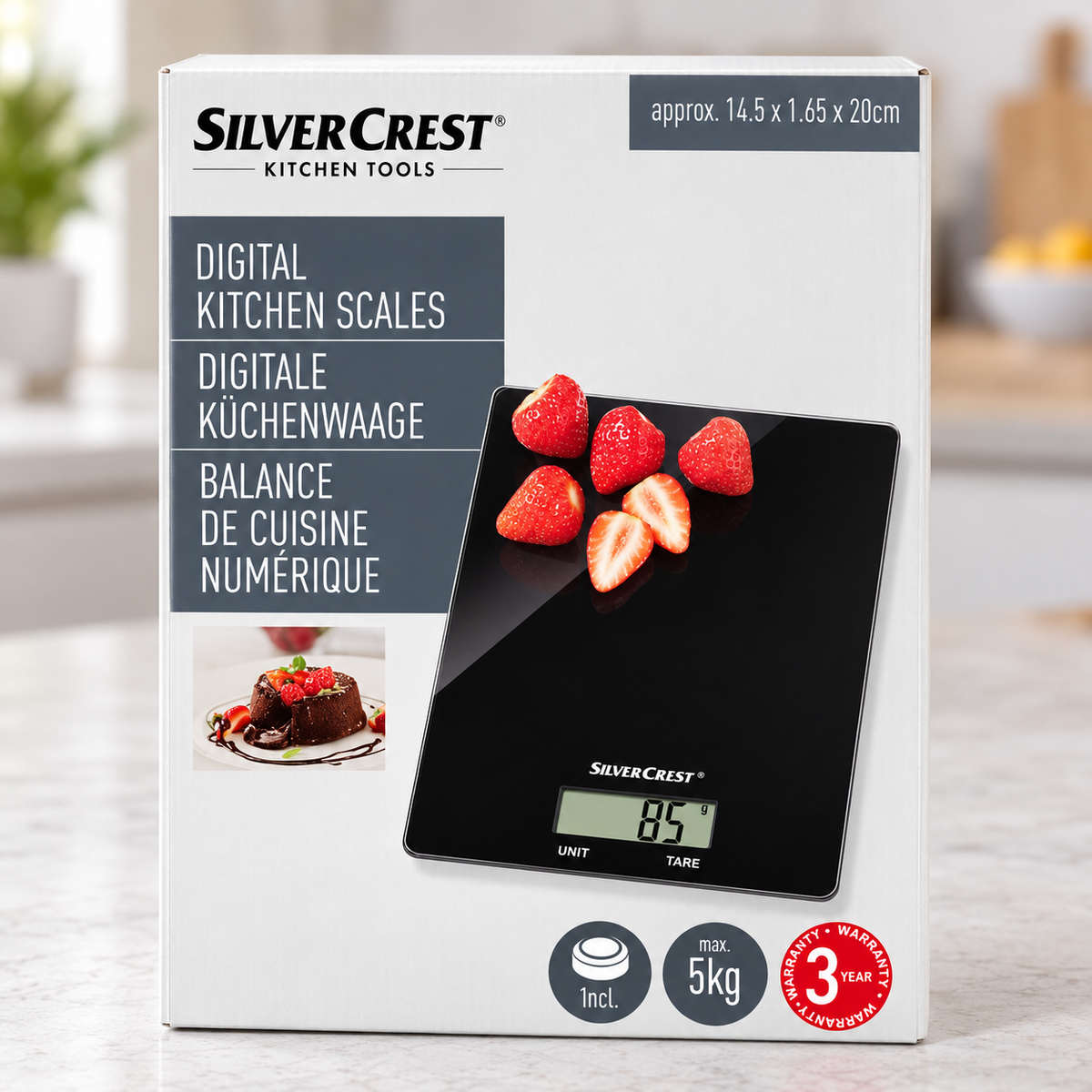 SilverCrest Digital Kitchen Scale – 5 kg
