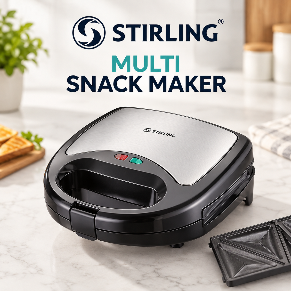 Stirling Multi Snack Maker with 5 Interchangeable Plates