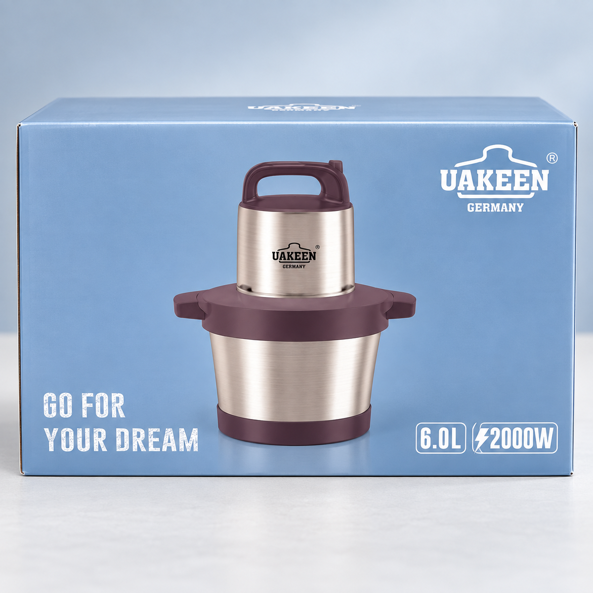 Uakeen 2000W 6L Electric Food Chopper